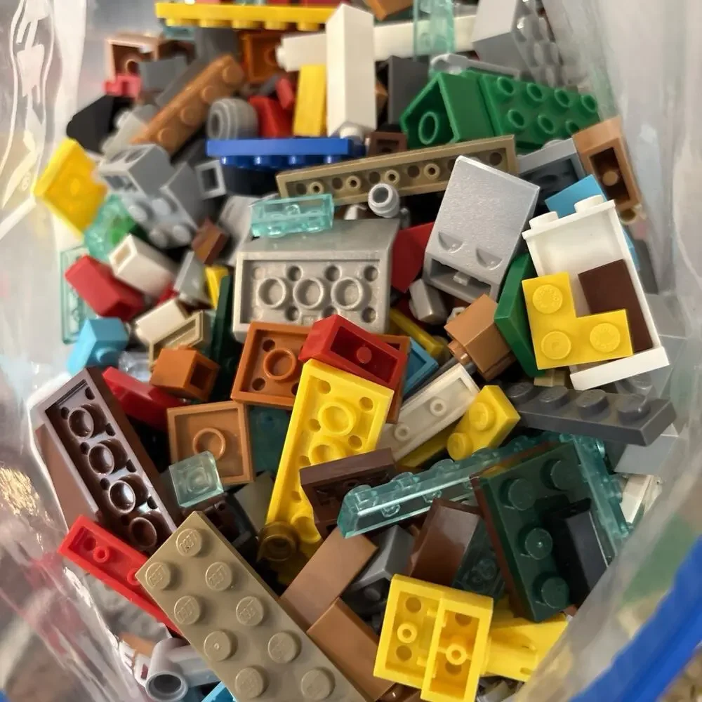 Mini Lego Bulk Lot - Over 3 Pound of Assorted Colors & Sizes Building Baseplate